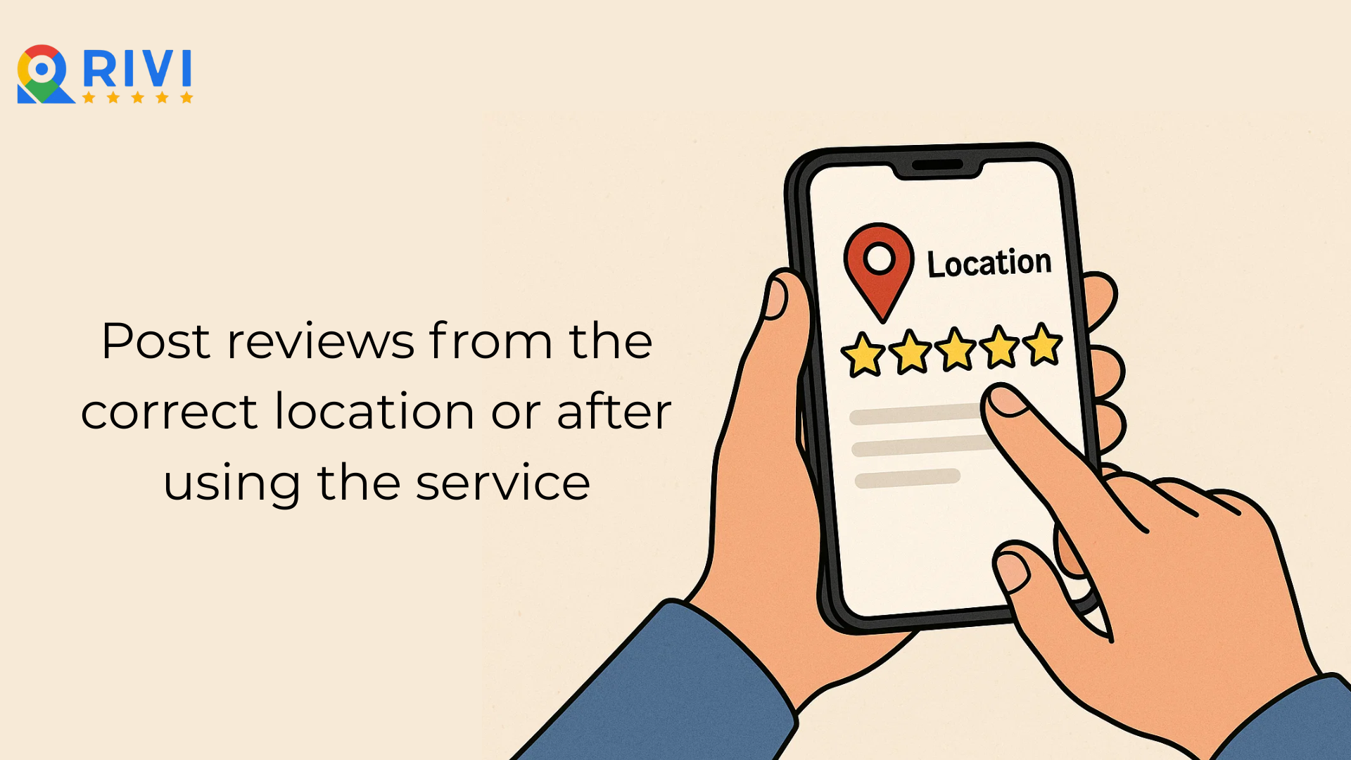 Posting reviews from the right location is a good way to leave 5-star reviews on Google