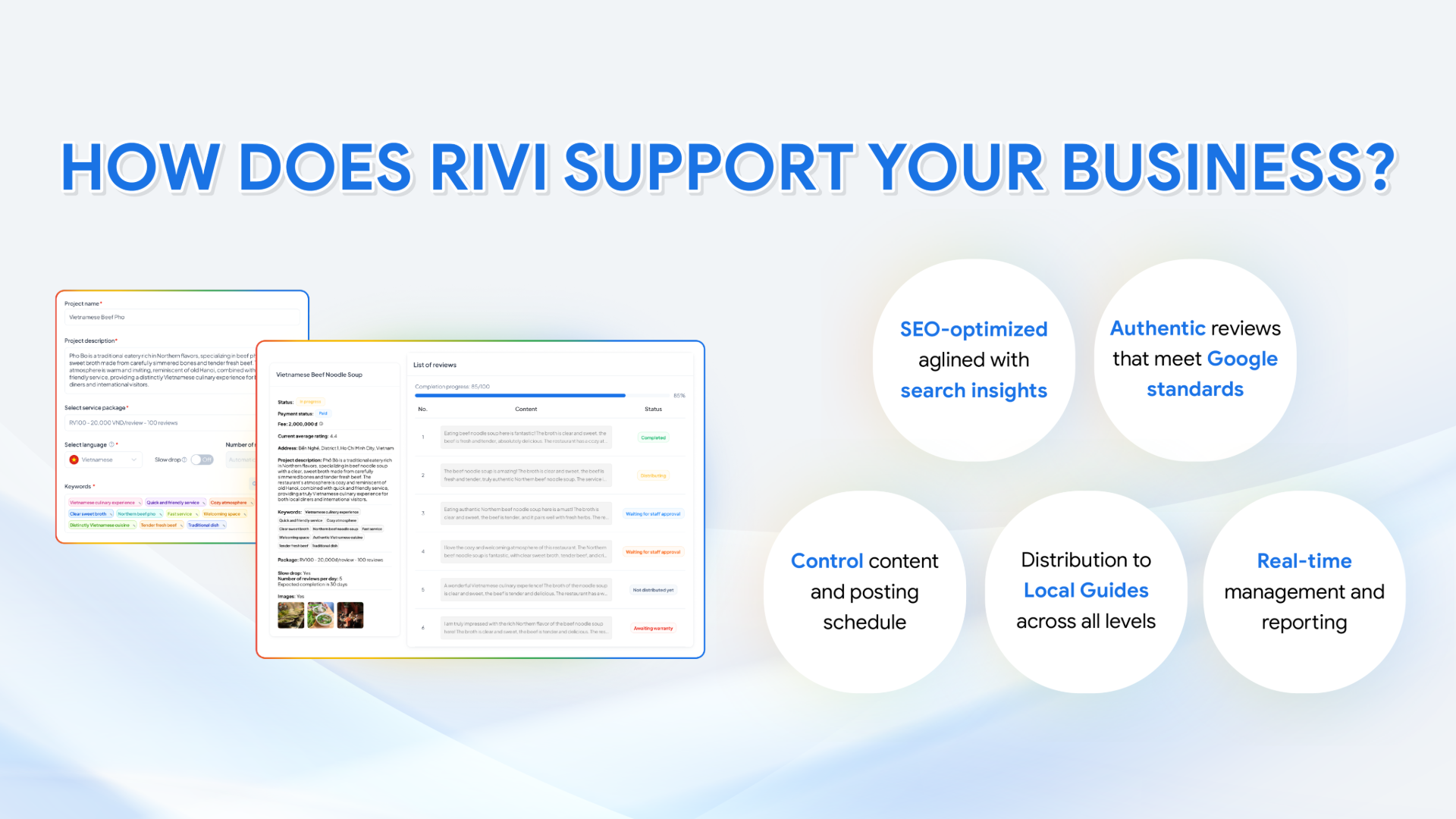 Why choose RIVI?